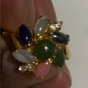 Elegant Multi-Color Gemstone Ring